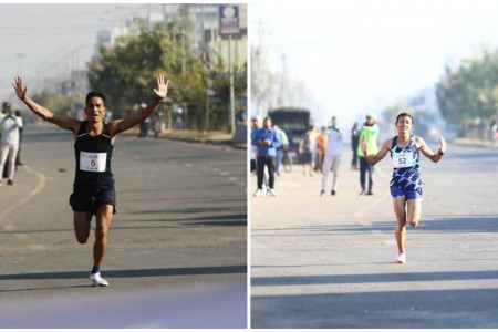नेपालगञ्ज म्याराथनको उपाधि सेनाका खडकबहादुरलाई
